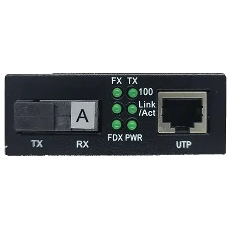 ALISTAR X3S 100M 10/100BASE-T RJ-45 - 100BASE-FX 1SM WDM SC 20KM TX1310/RX1550nm LFP Медіаконвертор | Зображення 1