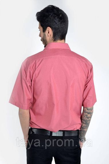 Сорочка чоловіча з короткими рукавами темно-рожева розмір 41 FA_007744 | Зображення 2