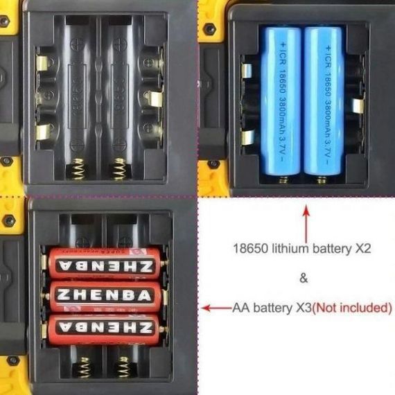 Фонарь светодиодный аккумуляторный тактический USB KA-514 L811-20W-COB-1W, Лампа-прожектор | Зображення 6