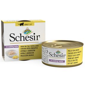Корм Schesir Chicken Can вологий з куркою та ананасом 75 гр
