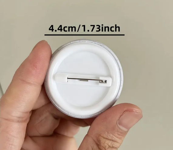 Брошь молодежная на одежду Ретро телефон круглый | Зображення 1