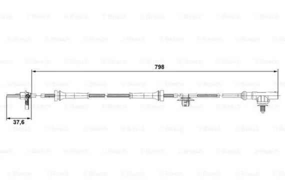 Датчик ABS TOYOTA AYGO, PEUGEOT 107, CITROËN C1, BOSCH (0265007687) | Зображення 7