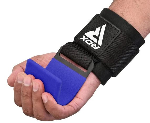 Гаки для тяги на зап'ястя RDX W5 Gym Hook Strap Blue Plus (WAN-W5U+) | Зображення 4