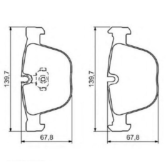 Тормозные колодки Bosch дисковые задние BMW 3/5/6/7X5/X6 "R "02>> 0986494325 | Зображення 1
