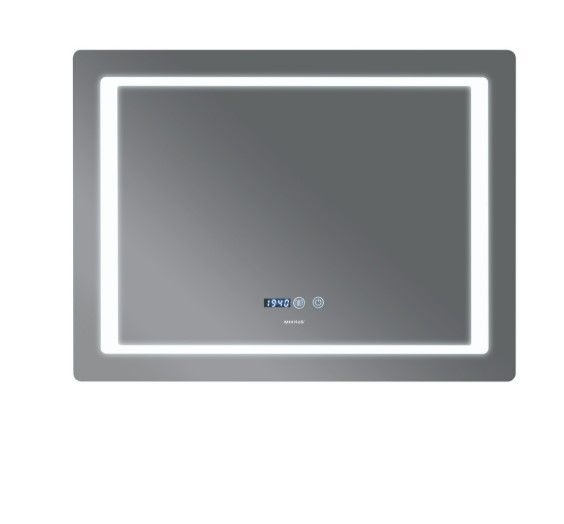 Дзеркало Mixxus Style MR03-80x60 (годинник, LED-підсвічування, антизапотівання) (MI6005) | Зображення 4