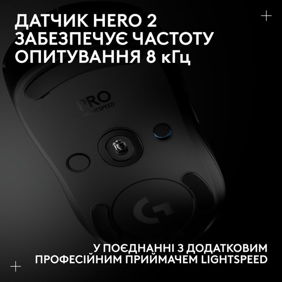 Мишка Logitech G Pro 2 Lightspeed Wireless Black (910-007295) | Зображення 8