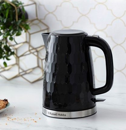 Чайник Russell Hobbs 26051-70 Honeycomb Black, 2400 Вт, 1,7 л, відкидна кришка, чорний (26051-70) | Зображення 6