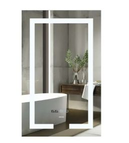 Дзеркало Mixxus ARD MR06-60x80 з LED Touch, Anti-fog, димером, регулюванням яскравості, годинником (MI6929)