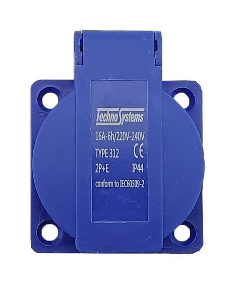 Розетка панельная РП10-3 (112) скрытая с защитной крышкой IP44 Ny95500430