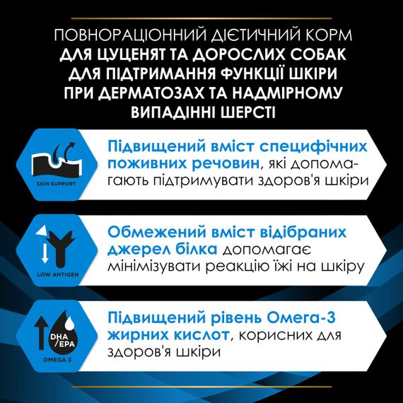Сухий корм для собак з дерматитами Purina Veterinary Diets DRM Dermatosis 3 кг | Зображення 4