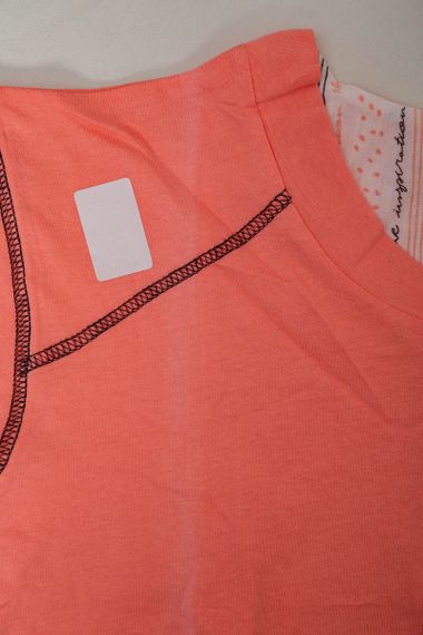 Пижама женская с принтом  -уценка, цвет персиковый, 243R0004-P5-U-2 | Зображення 6