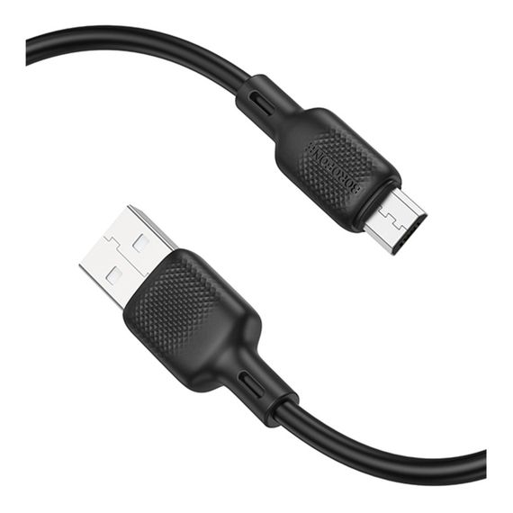 USB Borofone BX113 Silicone Micro 2.4A 3m | Зображення 2