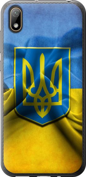 Чехол на Huawei Y5 2019 Флаг и герб Украины 1 "375u-1695-17620"