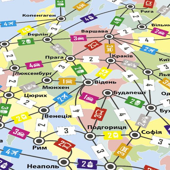 Настольная игра Путешествие по Европе Arial 910275 на укр. языке | Зображення 2