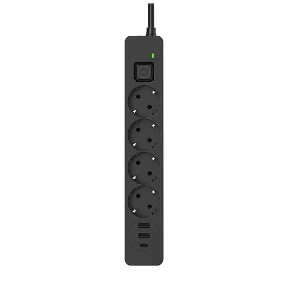 Мережевий фільтр живлення ColorWay CW-CHE432PDB, 4 розетки/3USB 2M (CW-CHE432PDB) | Зображення 4
