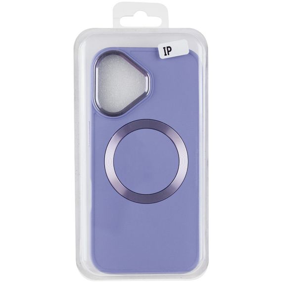 TPU чохол Bonbon Metal Style with MagSafe для Apple iPhone 16 (6.1") Бузковий / Dasheen | Зображення 5