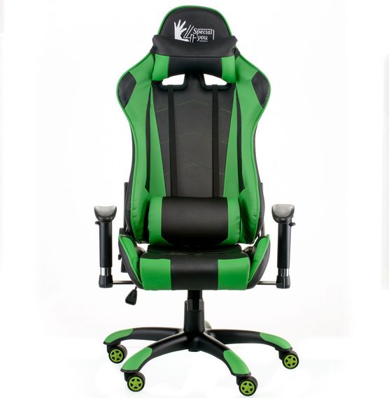 Кресло геймерское Special4You ExtremeRace blackgreen | Зображення 5