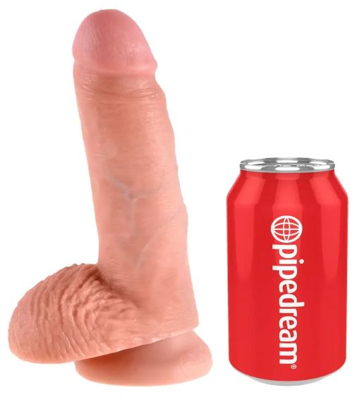 Фаллоимитатор на присоске с мошонкой King Cock (18 см) sexstyle | Зображення 3