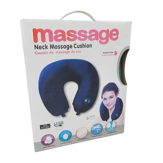 Подушка підголовник масажна Neck Massage Cushion Червона