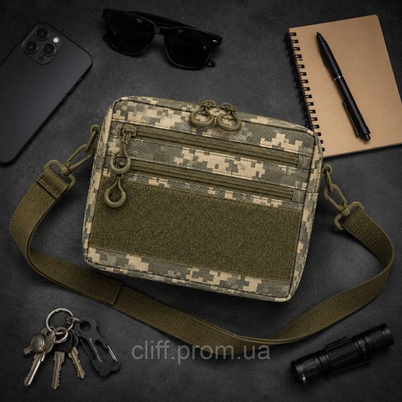 Чоловіча тактична сумка EDC Cordura 600D, сумка з кордури для патчів піксель | Зображення 7