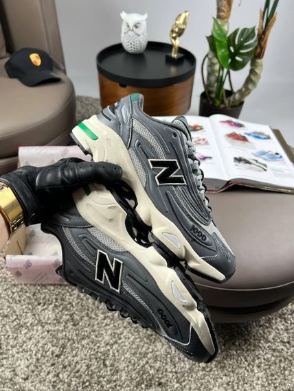 Мужские кроссовки New 1000 Grey White Green весна / літо / осінь A3628 44 28 см | Зображення 5