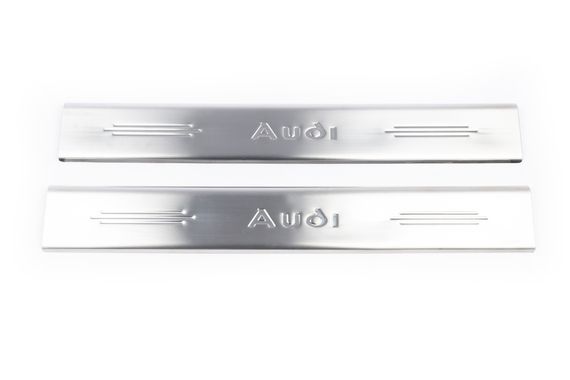 Накладки на дверні пороги (2 шт, Carmos) для Ауди ТТ 1999-2015 рр | Зображення 1