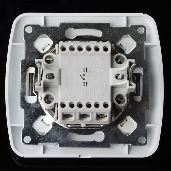 Выключатель одноклавишный белый MB-1V wh | Зображення 4