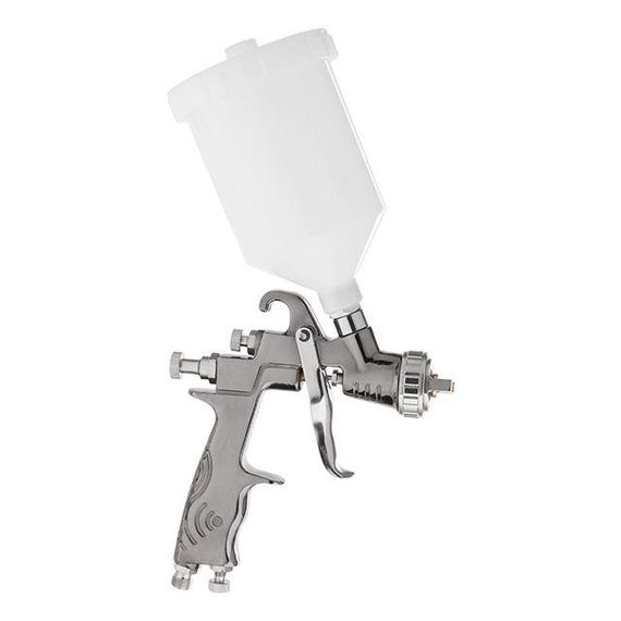Фарбопульт пневматичний LVLP, з редуктором, верхній пластиковий бачок INTERTOOL PT-01301 | Зображення 4