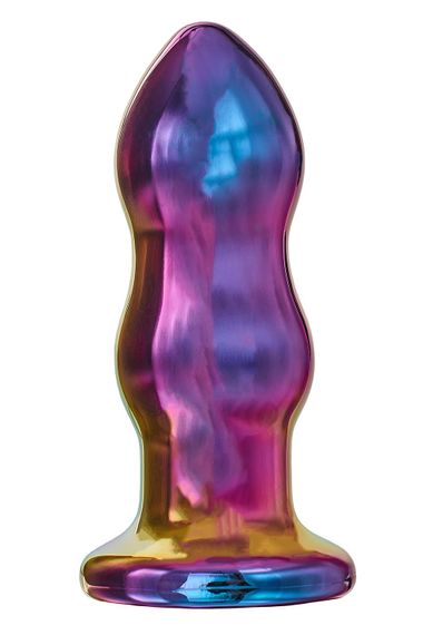 Анальна пробка із вібрацією дворівнева скляна Dream Toys GLAMOUR GLASS | Зображення 2