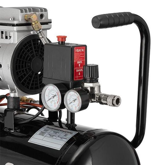 Компресор 50л, вертикальний, 1.5 кВт, 220 В, 8 aтм, 206 л/хв INTERTOOL PT-0019 | Зображення 4