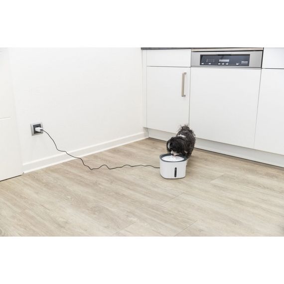 Поїлка-фонтан Trixie Flower для котів білий/сірий пластик 2 л 18,5х13х18,5 см | Зображення 9