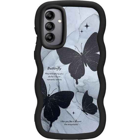 Чехол TPU Cloudy Pictures для Samsung Galaxy A35 Butterflies