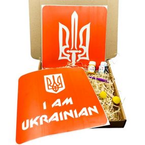 Набір для малювання по тканині "I Am Ukrainian, Тризуб" paint-n064-n059
