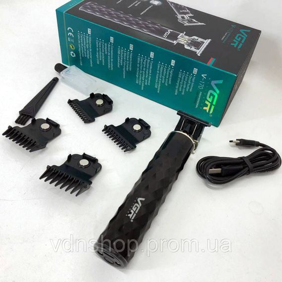 Електрична машинка тример для волосся і бороди VGR, Бездротові машинки для стрижки легкі HZ-98 | Зображення 6