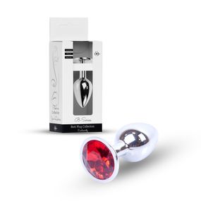 Анальна пробка - Jewellery Silver Plug Red