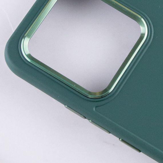 TPU чехол Bonbon Metal Style для Xiaomi Redmi 10C Силикон, Зеленый / Pine green | Зображення 4