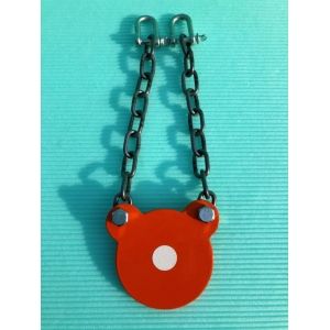 Мишень "Гонг 80мм для калибра 22LR" Сателит