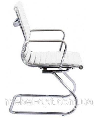 Офісне крісло Алабама Х білий, дизайн Ribbed EA від Charles and Ray Eames | Зображення 1