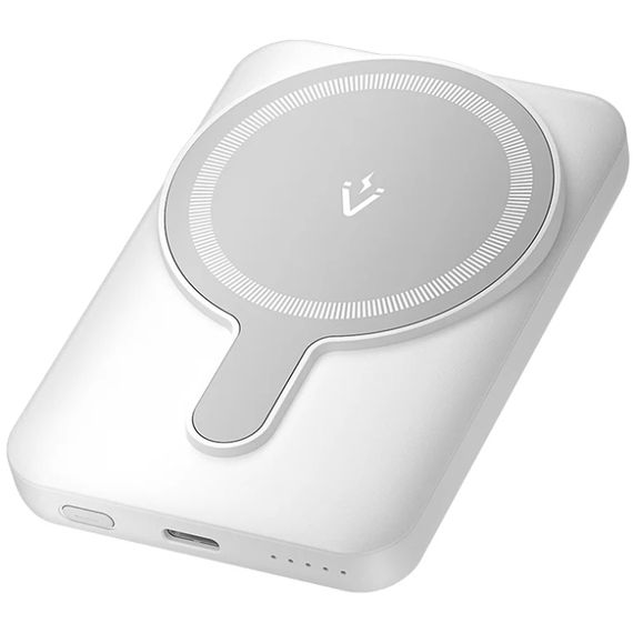УМБ Vention Magnetic Wireless 5000mAh 20W 3A,PD 1xUSB-C,Light Indicator, White | Зображення 2