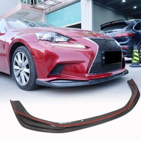 Накладка на передний бампер Lip (для F-Sport 2013-2016, Карбон) для Lexus IS 2013- гг