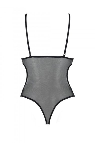 Боді з ажурним ліфом Passion CHRISTA BODY S/M, black Sex Aura | Зображення 3