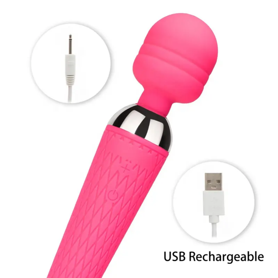 Вибромассажёр микрофон, яркий розовый 10 режимов вибрации sexstyle | Зображення 2