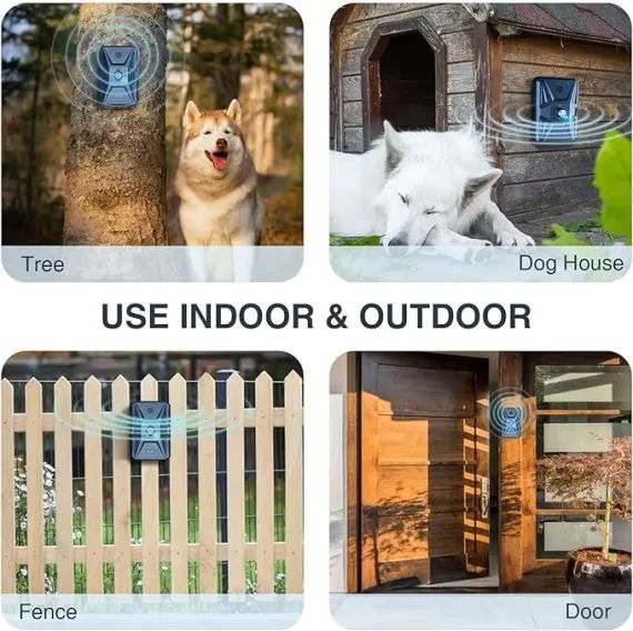 Антилай, Устройство контроля лая собак QueenMew Sonic Bark Deterrents, Ультразвуковой антилай собак | Зображення 1