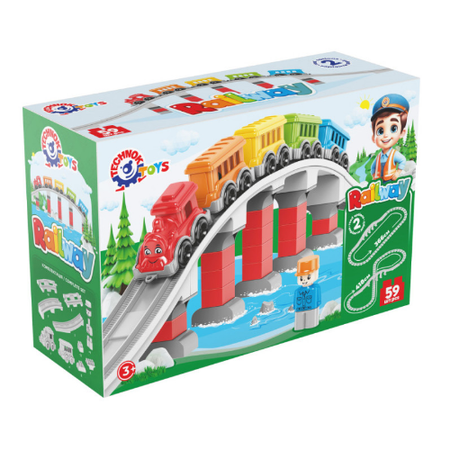 Іграшка Конструктор Залізниця Технок 1300 | Зображення 7