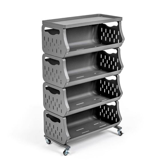 Стелаж універсальний для зберігання чотириярусний 60х30х77см SW-00002260