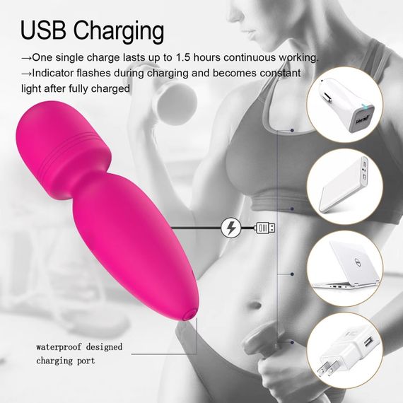 Мини-вибратор микрофон Every Night Toys Amy розовый, 10 режимов вибрации sexstyle | Зображення 1