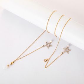 Ланцюжок для окулярів White and Gold 2 9866 70 см