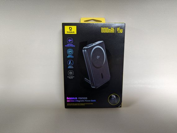 Baseus Nomos Qi2 10000 mAh 45W 2в1 Павербанк з бездротовою швидкою зарядкою QC3.0+PD3.0 | Зображення 3