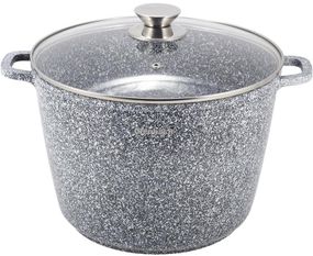Каструля Kamille Snow Marble 10л індукційна з антипригарним покриттям
