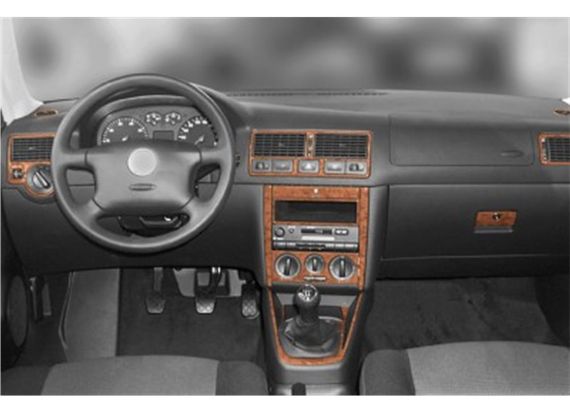 Накладки на панель Карбон для Volkswagen Golf 4 | Зображення 4